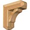 Ekena Millwork Legacy Craftsman Rough Sawn Bracket w/ Offset Brace, Western Red Cedar, 8"W x 22"D x 22"H BKT0806X22X22LEC04RWR - alternate 1